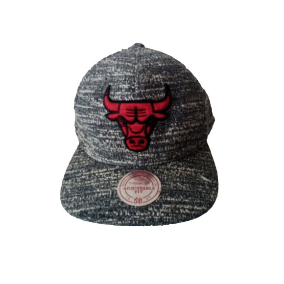 Men's Chicago Bulls Gray Nose Snapback Hat - Picture 1 of 16